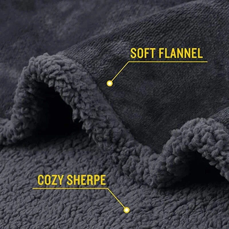 Luxury Shaggy Blanket Home Warm Comfortable Romantic Couple Waterproof Blanket-Thickened Large Blanket Microfiber-Blanket