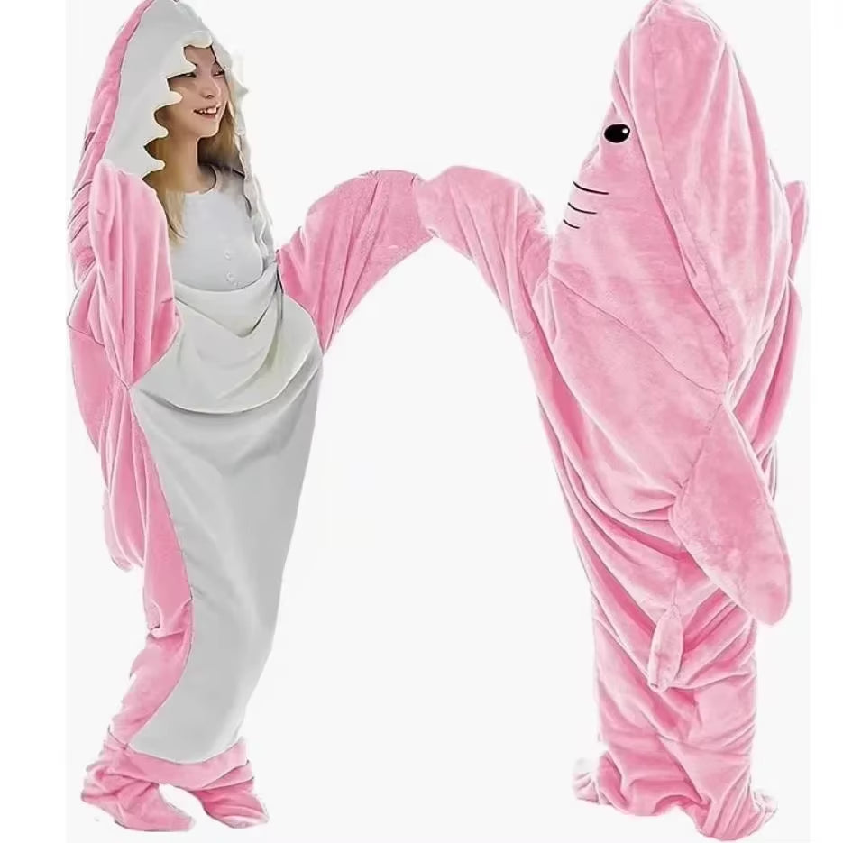 Small Cosplay Shark Onesies Costumes Suit Adult Pyjamas Cartoon Halloween Christmas Carnival Sleepwear Jumpsuit Clothes Hombre
