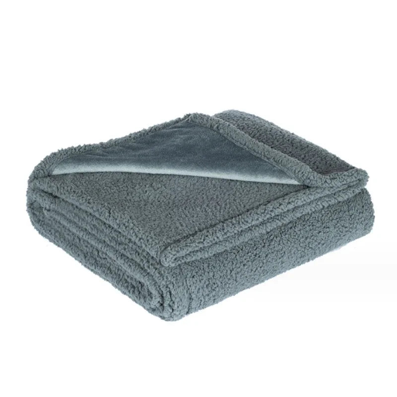 Luxury Shaggy Blanket Home Warm Comfortable Romantic Couple Waterproof Blanket-Thickened Large Blanket Microfiber-Blanket