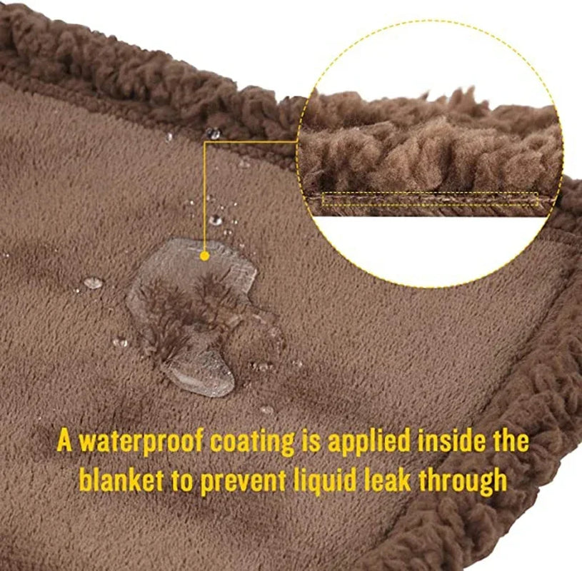 Luxury Shaggy Blanket Home Warm Comfortable Romantic Couple Waterproof Blanket-Thickened Large Blanket Microfiber-Blanket