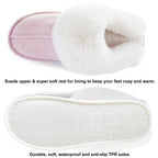 Women'S Slipper Memory Foam Fluffy Soft Warm Slip on House Slippers,Anti-Skid Cozy Plush for Indoor Outdoor
